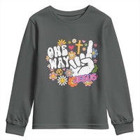 One Way Jesus Youth Sweatshirt Christian Relgion Retro Hippie
