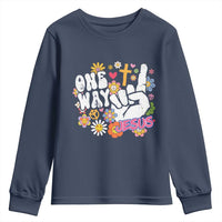 One Way Jesus Youth Sweatshirt Christian Relgion Retro Hippie