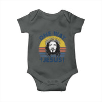 One Way Jesus Baby Onesie Christian Relgion Retro Vintage