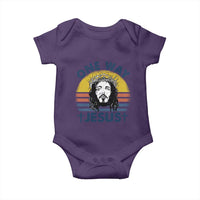 One Way Jesus Baby Onesie Christian Relgion Retro Vintage