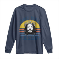 One Way Jesus Long Sleeve Shirt Christian Relgion Retro Vintage