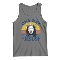 One Way Jesus Tank Top Christian Relgion Retro Vintage