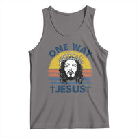 One Way Jesus Tank Top Christian Relgion Retro Vintage