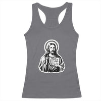 Funny Jesus Saying Racerback Tank Top Don't Be A D*ck