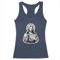 Funny Jesus Saying Racerback Tank Top Don't Be A D*ck
