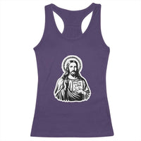 Funny Jesus Saying Racerback Tank Top Don't Be A D*ck
