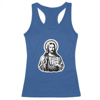 Funny Jesus Saying Racerback Tank Top Don't Be A D*ck