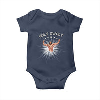 Holy Swoly Baby Onesie Funny Jesus Workout Motivation Bodybuilding Fitness