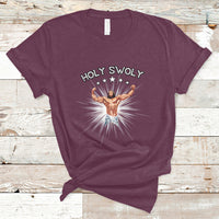 Holy Swoly Bodybuilding Jesus Fitness Funny Gym Funny Jesus Shirt, Jesus Believer, Religious Shirt T-Shirt - Wonder Print Shop