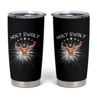 Holy Swoly Tumbler Cup Funny Jesus Workout Motivation Bodybuilding Fitness