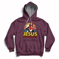 Funny Jesus Has Your Back Jiu Jitsu Retro Christian Vintage Funny Jesus Shirt, Jesus Believer, Religious Shirt Hoodie - Wonder Print Shop