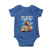 Funny Jesus Baby Onesie We Need To Talk Christian Religious Meme