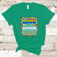 Gay Pride T Shirt Love Is A Human Right Equal Rights LGBT Gay Pride LGBTQIA Support Proud Ally - Wonder Print Shop
