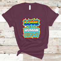 Gay Pride T Shirt Love Is A Human Right Equal Rights LGBT Gay Pride LGBTQIA Support Proud Ally - Wonder Print Shop