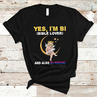 Bisexual Pride T Shirt Yes, I'm Bi Bible Lover And Also Bi-Sexual Funny LGBT Pride - Wonder Print Shop