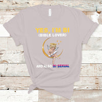 Bisexual Pride T Shirt Yes, I'm Bi Bible Lover And Also Bi-Sexual Funny LGBT Pride - Wonder Print Shop