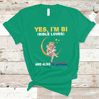 Bisexual Pride T Shirt Yes, I'm Bi Bible Lover And Also Bi-Sexual Funny LGBT Pride - Wonder Print Shop