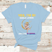 Bisexual Pride T Shirt Yes, I'm Bi Bible Lover And Also Bi-Sexual Funny LGBT Pride - Wonder Print Shop