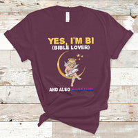 Bisexual Pride T Shirt Yes, I'm Bi Bible Lover And Also Bi-Sexual Funny LGBT Pride - Wonder Print Shop