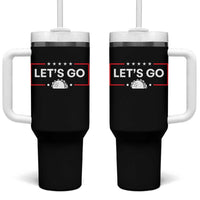 Let's Go Taco Tumbler With Handle Tacos for President Political Satire