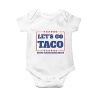 Funny Let's Go Taco Baby Onesie Tacos for President Humor