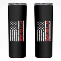 Funny Let's Go Taco Skinny Tumbler Stars and Stripes Political Satire