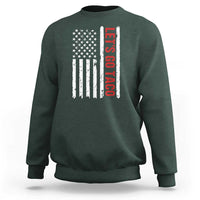 Funny Let's Go Taco Sweatshirt Stars and Stripes Political Satire