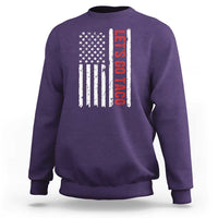 Funny Let's Go Taco Sweatshirt Stars and Stripes Political Satire