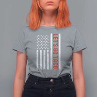 Funny Let's Go Taco T Shirt For Women Stars and Stripes Political Satire