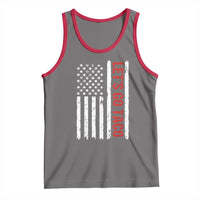 Funny Let's Go Taco Tank Top Stars and Stripes Political Satire