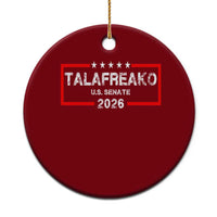 Talafreako U.S. Senate 2026 Ceramic Ornament James Talarico Voter Political Supporter