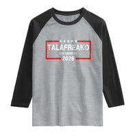 Talafreako U.S. Senate 2026 Raglan Shirt James Talarico Voter Political Supporter