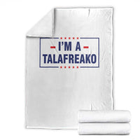 I'm A Talafreako Patriotic Voter Throw Blanket James Talarico Political Supporter Stars Election Box