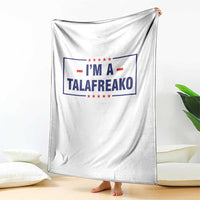 I'm A Talafreako Patriotic Voter Throw Blanket James Talarico Political Supporter Stars Election Box