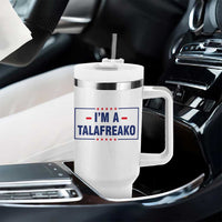 I'm A Talafreako Patriotic Voter Tumbler With Handle James Talarico Political Supporter Stars Election Box