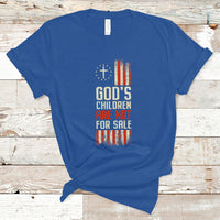 End Human Trafficking T Shirt God's Children Are Not For Sale American Flag God's Children - Wonder Print Shop