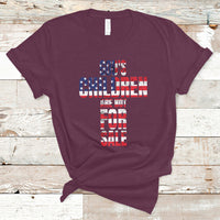 End Human Trafficking T Shirt God's Children Are Not For Sale Christian Jesus American Flag - Wonder Print Shop