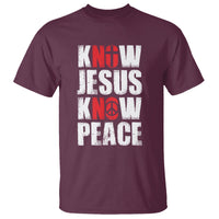 Know Jesus Know Peace T Shirt No Jesus No Peace Bible - Wonder Print Shop