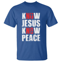 Know Jesus Know Peace T Shirt No Jesus No Peace Bible - Wonder Print Shop