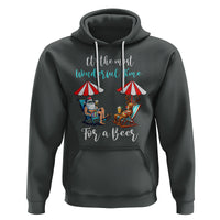 Funny Christmas in July Drinking Hoodie It's The Most Wonderful Time For A Beer - Wonder Print Shop