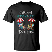 Funny Christmas in July Drinking T Shirt It's The Most Wonderful Time For A Beer - Wonder Print Shop