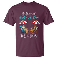 Funny Christmas in July Drinking T Shirt It's The Most Wonderful Time For A Beer - Wonder Print Shop