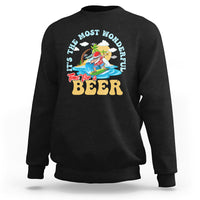 Funny Christmas in July Drinking Sweatshirt It's The Most Wonderful Time For A Beer - Wonder Print Shop