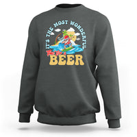 Funny Christmas in July Drinking Sweatshirt It's The Most Wonderful Time For A Beer - Wonder Print Shop