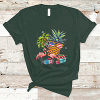 Christmas in July T Shirt Christmas In July Flamingo Pineapple Xmas Squad Summer - Wonder Print Shop