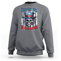 George Washington Sweatshirt WTF What The Fuck Is A Kilometer George Washington Skull Funny Saying - Wonder Print Shop