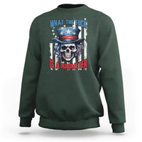 George Washington Sweatshirt WTF What The Fuck Is A Kilometer George Washington Skull Funny Saying - Wonder Print Shop