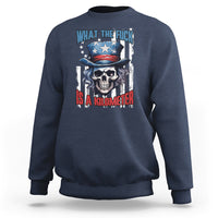 George Washington Sweatshirt WTF What The Fuck Is A Kilometer George Washington Skull Funny Saying - Wonder Print Shop