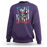George Washington Sweatshirt WTF What The Fuck Is A Kilometer George Washington Skull Funny Saying - Wonder Print Shop