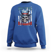George Washington Sweatshirt WTF What The Fuck Is A Kilometer George Washington Skull Funny Saying - Wonder Print Shop